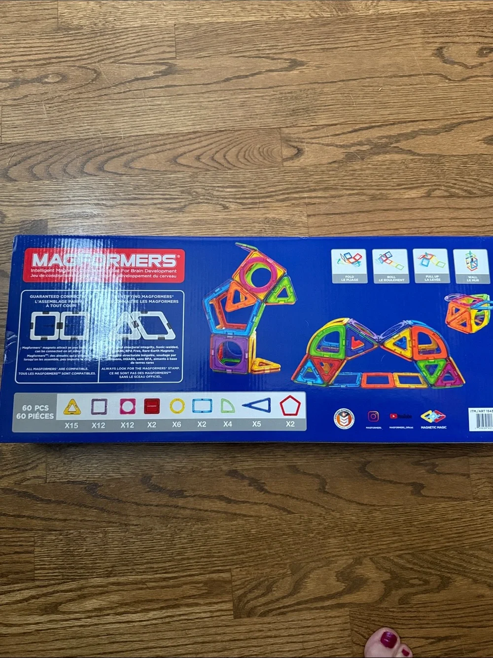 Magformers Magnetic Building Set - Multicolor Geometric Shapes